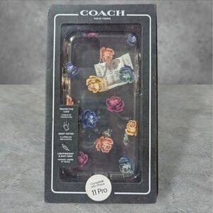 Y5. Coach Case Apple iPhone 11 Pro (Also Fits 2019 Small) Rainbow Peony Clear